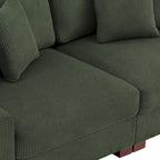 Übergroßes L-förmiges modulares Ecksofa-Set Polstersofa Couch