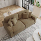 Übergroßes L-förmiges modulares Ecksofa-Set Polstersofa Couch