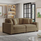 Übergroßes L-förmiges modulares Ecksofa-Set Polstersofa Couch