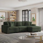 Übergroßes L-förmiges modulares Ecksofa-Set Polstersofa Couch