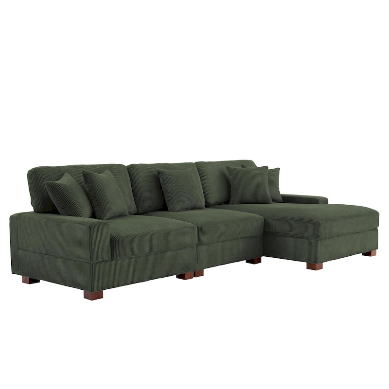 Übergroßes L-förmiges modulares Ecksofa-Set Polstersofa Couch