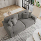 Übergroßes L-förmiges modulares Ecksofa-Set Polstersofa Couch