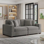 Übergroßes L-förmiges modulares Ecksofa-Set Polstersofa Couch