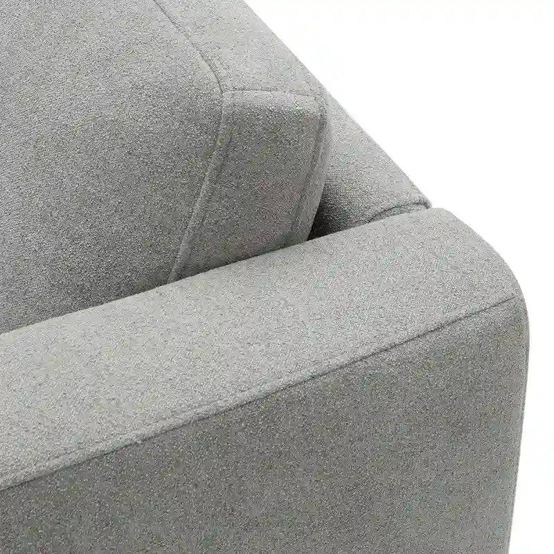 Donna Großzügige Modulare Stoffcouch mit Hochwertigem Holzsockel