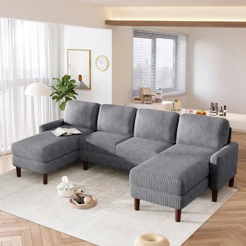 U-förmiges Sofa-Modulsystem für Wohnzimmer und großzügige Räume