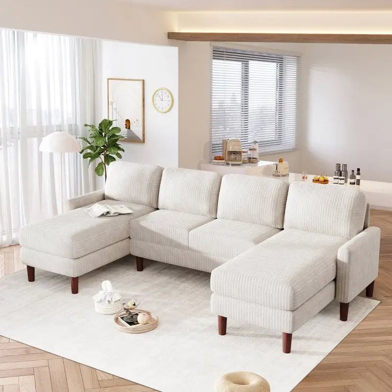 U-förmiges Sofa-Modulsystem für Wohnzimmer und großzügige Räume