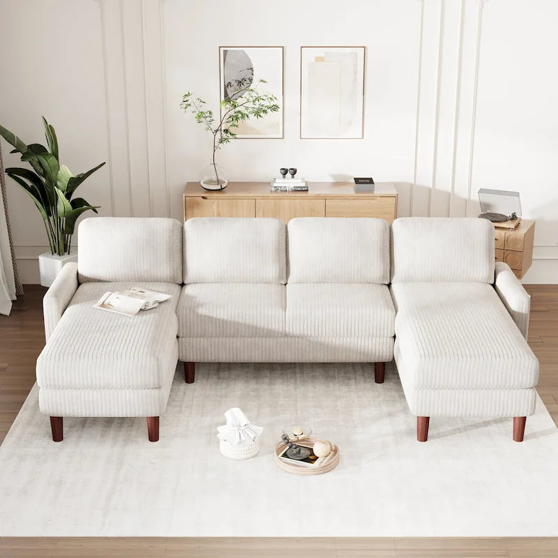 U-förmiges Sofa-Modulsystem für Wohnzimmer und großzügige Räume