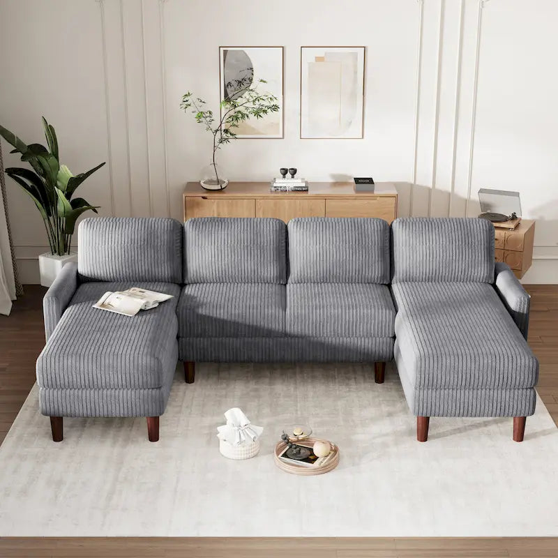 U-förmiges Sofa-Modulsystem für Wohnzimmer und großzügige Räume