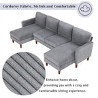U-förmiges Sofa-Modulsystem für Wohnzimmer und großzügige Räume