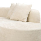 Mallory 134.5 Ecksofa mit Recamiere rechts, geschwungen, in der Box geliefert