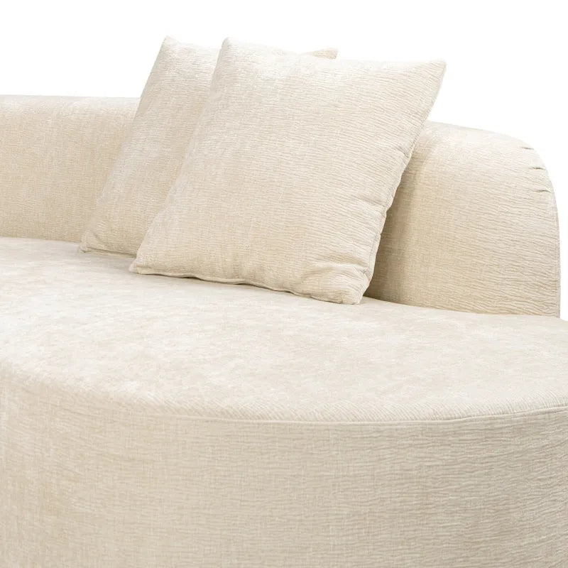 Mallory 134.5 Ecksofa mit Recamiere rechts, geschwungen, in der Box geliefert