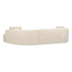 Mallory 134.5 Ecksofa mit Recamiere rechts, geschwungen, in der Box geliefert