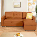 Umwandelbares L-förmiges Schlafsofa mit Stauraum, modernes Schlafsofa für das Wohnzimmer
