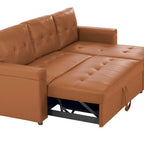 Umwandelbares L-förmiges Schlafsofa mit Stauraum, modernes Schlafsofa für das Wohnzimmer