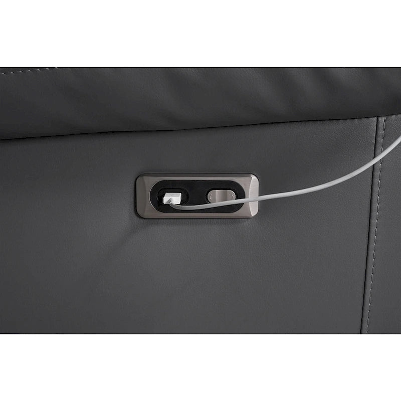 109 motorisiertes Ecksofa mit Relaxfunktion, modulares Wohnzimmer-Liegesofa mit 2 Ablagekonsolen und 4 Getränkehaltern