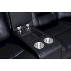 109 motorisiertes Ecksofa mit Relaxfunktion, modulares Wohnzimmer-Liegesofa mit 2 Ablagekonsolen und 4 Getränkehaltern