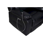 109 motorisiertes Ecksofa mit Relaxfunktion, modulares Wohnzimmer-Liegesofa mit 2 Ablagekonsolen und 4 Getränkehaltern