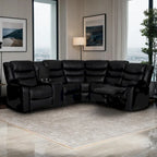 106 cm manuelles modulares Ecksofa mit 1 Konsole und 2 Getränkehaltern, Wohnzimmer/Büro