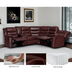 106 cm manuelles modulares Ecksofa mit 1 Konsole und 2 Getränkehaltern, Wohnzimmer/Büro