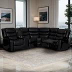 106 cm manuelles modulares Ecksofa mit 1 Konsole und 2 Getränkehaltern, Wohnzimmer/Büro