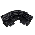 106 cm manuelles modulares Ecksofa mit 1 Konsole und 2 Getränkehaltern, Wohnzimmer/Büro