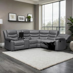 106 cm manuelles modulares Ecksofa mit 1 Konsole und 2 Getränkehaltern, Wohnzimmer/Büro