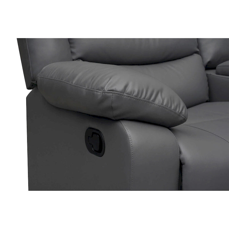 106 cm manuelles modulares Ecksofa mit 1 Konsole und 2 Getränkehaltern, Wohnzimmer/Büro